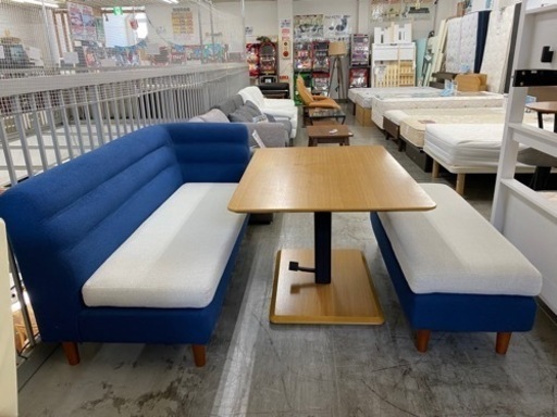 【愛品館 江戸川店】ND Style（野田産業）ソファダイニング テーブル3点セット ID:156-019305-007