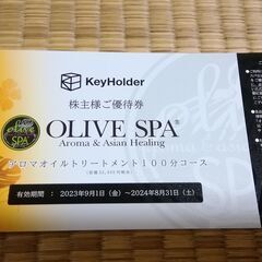 KeyHolder株主優待券22000円分マッサージスパサービス...