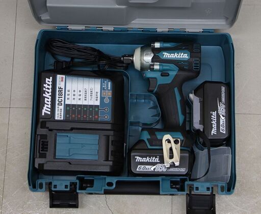 マキタ(makita) 充電式インパクトレンチ 18V6Ah バッテリ2本・充電器・ケース付 TW300DRGX (D5150kyxwG)