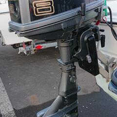 北海道豊浦町スズキ8馬力2スト船外機 冷却水が出ないだけ