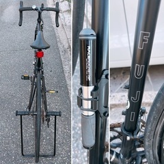 FUJI  BALLAD Ω 49cm XS ブラック 動作確認済み★ (検索) クロスバイク ロードバイク バラッド オメガ