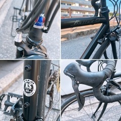 FUJI  BALLAD Ω 49cm XS ブラック 動作確認済み★ (検索) クロスバイク ロードバイク バラッド オメガ