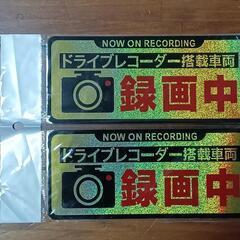 ドライブレコーダー ステッカー【2枚セット】ダミーで使用も効果的