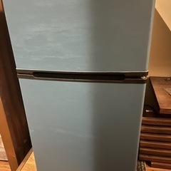 小型冷蔵庫 アンティーク調塗装
