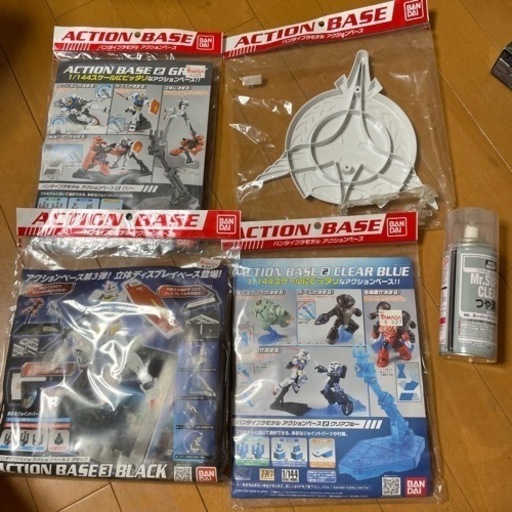 4セット ガンプラ つや消し アクションベース HG MG シナンジュ等 限定  