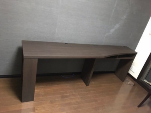美品　デスク　棚付き