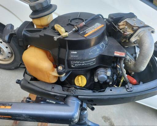YAMAHA　船外機4st  4馬力　実働　　実物確認・質問大歓迎　場所に寄っては配送も可能です