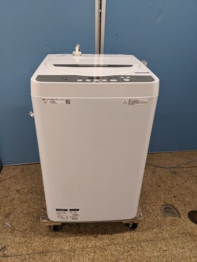 SHARP 全自動電気洗濯機 6.0kg ES-GE6D 2019年製 穴なし槽で節水・黒カビブロック!!槽の樹脂まるごと抗菌加工
