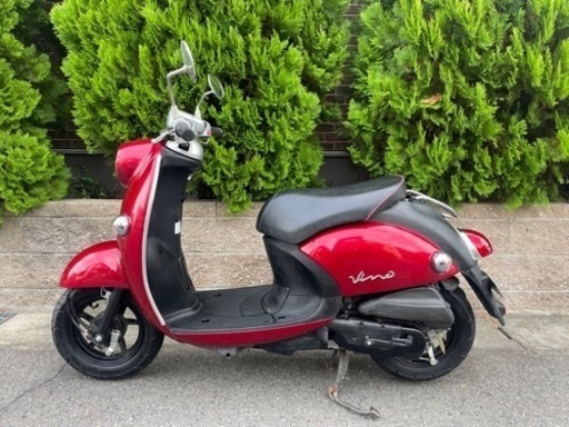 走行距離600㌔！！整備済み エンジン絶好調 バッテリー新品 すぐ乗れます YAMAHA ビーノ4スト 原付き セル OK