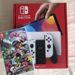 【中古超美品】スイッチ 本体 有機EL ホワイト★おまけソフト付き★