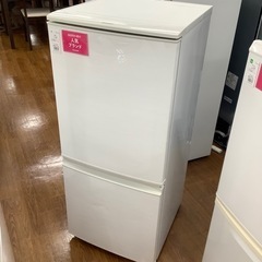 SHARP シャープ 2ドア冷蔵庫 SJ-D14C-W 2017年製【トレファク