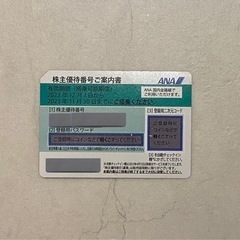 【ネット決済・配送可】ANA 株主優待券1枚