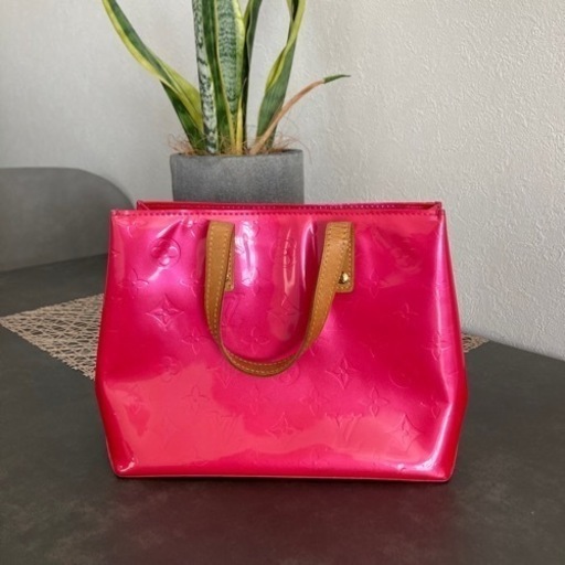 【LOUIS VUITTON】ルイヴィトン　ハンドバッグ　ヴェルニ　ピンク