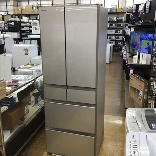 #H-96【ご来店頂ける方限定】HITACHIの6ドア冷凍冷蔵庫です