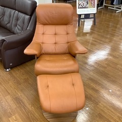 お安くなりました！karimoku カリモク オットマン付きリクライニングチェア THE FIRST【トレファク 川越店】
