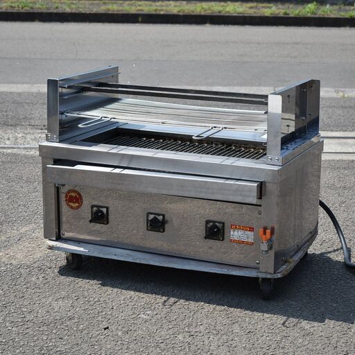≪yt795ジ≫ ヒゴグリラー 電気グリラー 万能型 卓上グリル 3P-215C 網,鉄灸,ツノ付 三相200V 動作未確認/現状品 50730-01