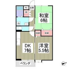 🌻🌻(2LDK)初期費用8万円パック・フリーレント1ヶ月😁👌審査通過率◎ご相談ください🌻🌻両毛線「小俣」駅 徒歩43分 - 桐生市