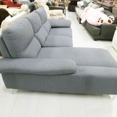 ニトリ カウチソファ 幅約232cm グレー系 3人掛けソファ L字ソファ 長椅子