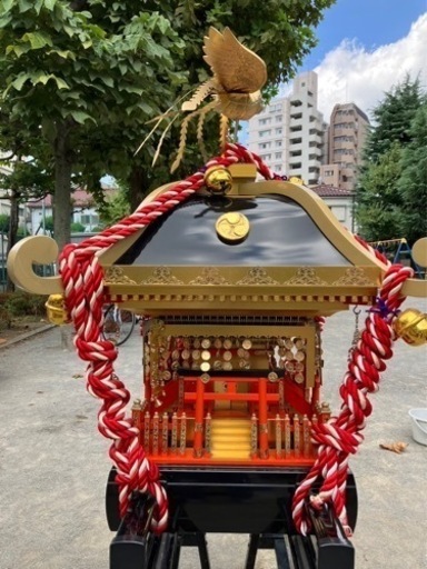 【三つ巴の紋】お神輿（おみこし）
