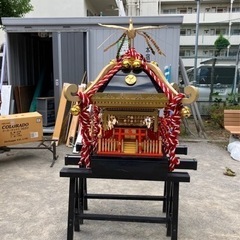 三つ巴の紋】お神輿（おみこし）