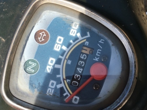 ホンダのカブ90 HA02 走行03000km 実メーター 古き良き時代のスーパー