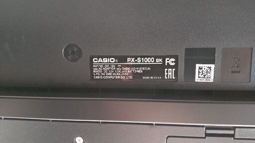 純正オプション装備 CASIO PX-S1000BK 2021年製 電子ピアノ□スタンド