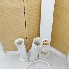 【恵庭】冬もあったかい！トヨトミ　冷暖兼用冷風除湿機　スポットクーラー　冷暖エアコン　TAD-2218W　2018年製　キャスター付き　中古品　PayPay支払いOK！