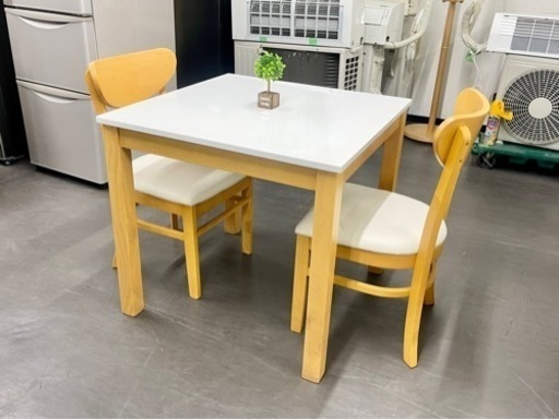 激安‼️ダイニングテーブル2人掛けテーブル椅子セット幅75cm　BA8300