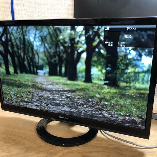 ２０１９年製　シャープ　AQUOS LC-22K40　２２型液晶テレビ