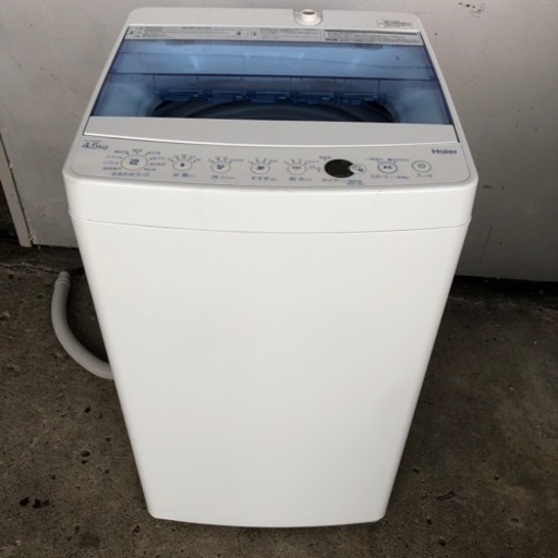 配達設置応談 2018年 ハイアール 4.5kg 全自動洗濯機 JW-C45CK