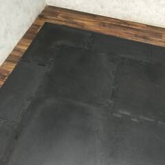 🔷🔶🔷ut12/19 ivanko イヴァンコ ラバー マット 16枚 インターロック式 全体183ｘ244㎝ 9.5mm厚 ブラック フロアマット 直接引取り推奨②🔷🔶🔷