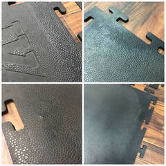 🔷🔶🔷ut12/19 ivanko イヴァンコ ラバー マット 16枚 インターロック式 全体183ｘ244㎝ 9.5mm厚 ブラック フロアマット 直接引取り推奨②🔷🔶🔷