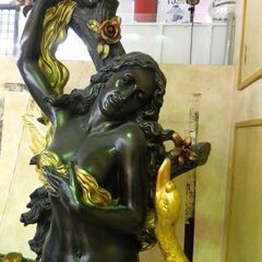 超特大！レダと白鳥モチーフの像 全長280㎝ エントランス ロビー 飲食