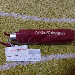 【新品未使用】Andre Valentino 折り畳み傘 えんじ色