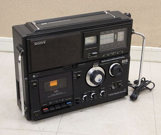 SONY ソニー CF-5950 スカイセンサー 5バンド・モノラルラジオカセットコーダー FM/MW/SW1/SW2/SW3 5バンドレシーバー (R2315ktxY)