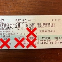 【ネット決済・配送可】青春18きっぷ 1回分（9月6日以降）旅客...