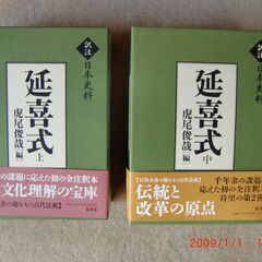 【ネット決済・配送可】訳注延喜式、上、中