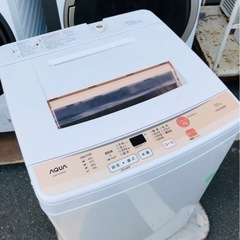 福岡市内配送無料 AQUA アクア AQW-S50D(W) [簡易乾燥機能付き洗濯機 
