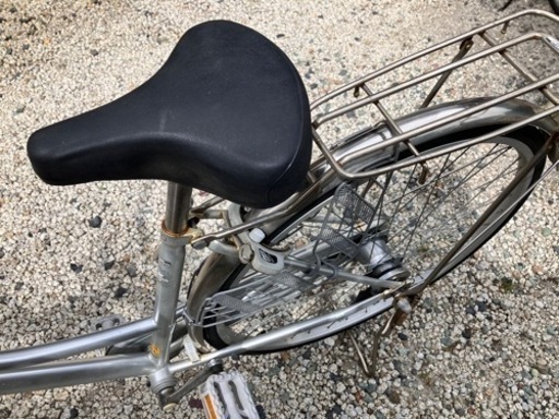489、ママチャリ27インチシルバー