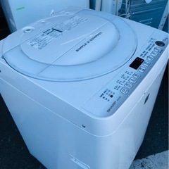 福岡市内配送設置無料 SHARP 全自動洗濯機 ES-G7E3-KW 洗濯機