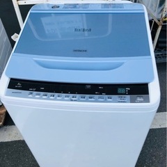 福岡市内配送無料保証付き　日立 HITACHI BW-8WV A ビートウォッシュ 全自動洗濯機 （8kg） ブルー]
