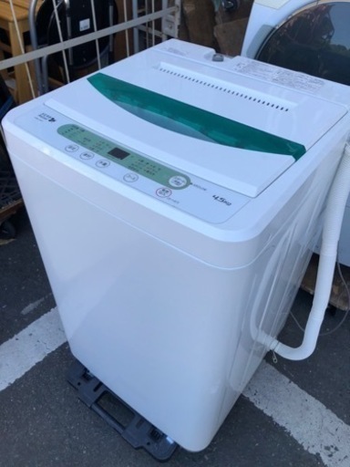 福岡市内配送無料　保証付き　ヤマダ電機オリジナル　全自動電気洗濯機　(4.5kg) HerbRelax YWM-T45A1(W)