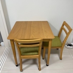 ニトリ ダイニングテーブルセット イス×2 ブラウン ニトリ ダイニングテーブル チェア×2