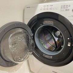 【ネット決済・配送可】【値下げ交渉可能】SHARP ドラム式洗濯...