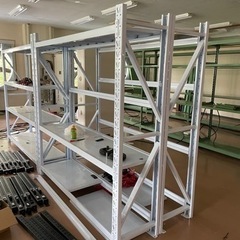 新品】耐荷重タイプ ホワイトスチールラック