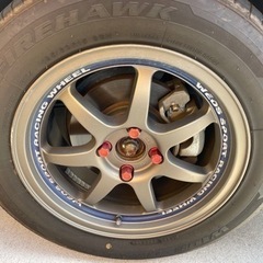 Weds weds SPORT 15×7J 4H100 FIREHAWK WIDEOVAL 195/60R15 タイヤ4本