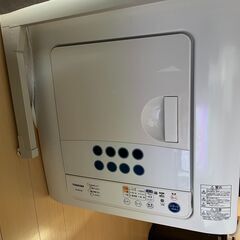 東芝電気衣類乾燥機 ED-60C(W) 2018年製+スタンド