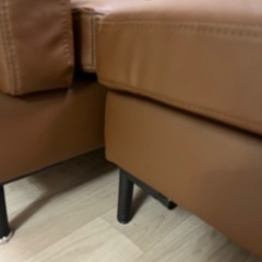 オットマン付き　L字ソファー　