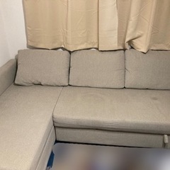 受け渡し決定】IKEA ソファベッド ベージュ