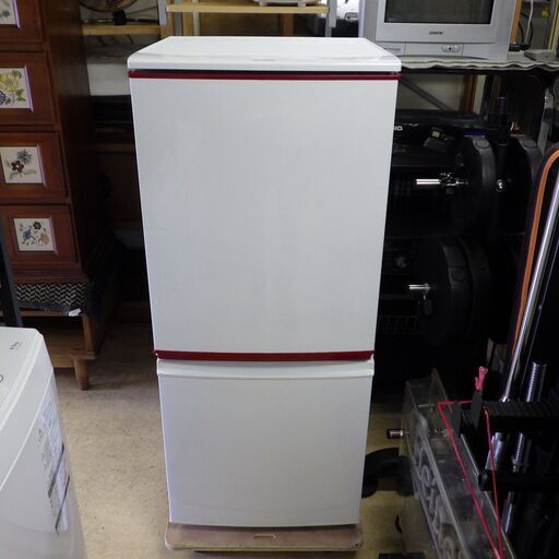 2014年製 シャープ 2ドア冷蔵庫 137L 配達設置対応/1カ月保証 SJ-BK14Y-W ホワイト